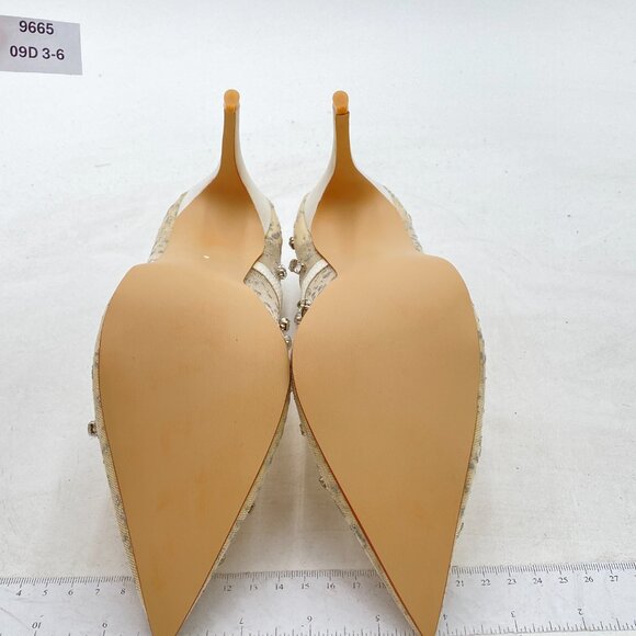 XYD White Rhinestone Heels - Picture 6 of 7